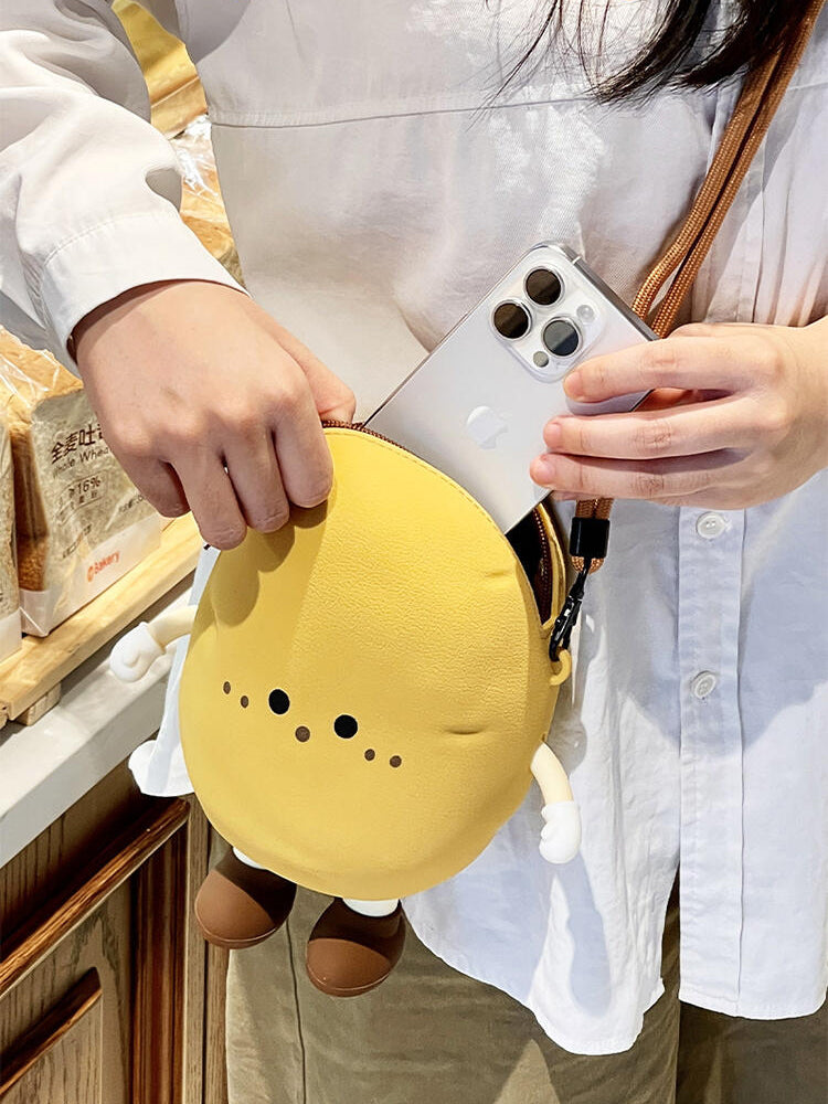 1PC Cute Potato Crossbody Bag for Women & Kids β Kawaii Cartoon Shoulder Bag with Mini Coin Purse β Trendy Gift for Girls | Funny Plush Style Handbag