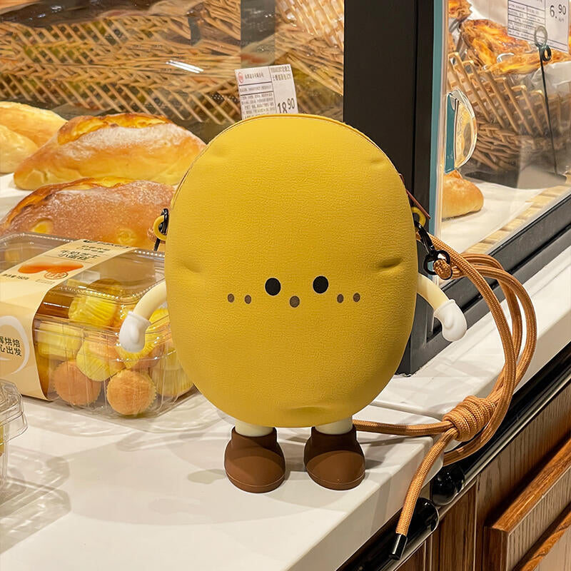1PC Cute Potato Crossbody Bag for Women & Kids β Kawaii Cartoon Shoulder Bag with Mini Coin Purse β Trendy Gift for Girls | Funny Plush Style Handbag